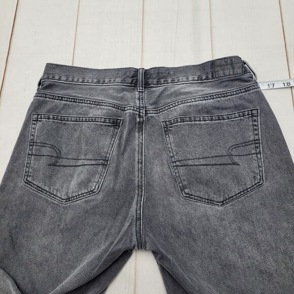 American Eagle High rise girlfriend button fly jeans gray - Picture 11 of 11